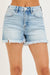 High Rise Side Slit Shorts Risen Jeans