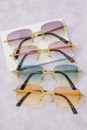 Unisex Metal Medium '90s Vintage Inspired Sunglasses Yoomoo
