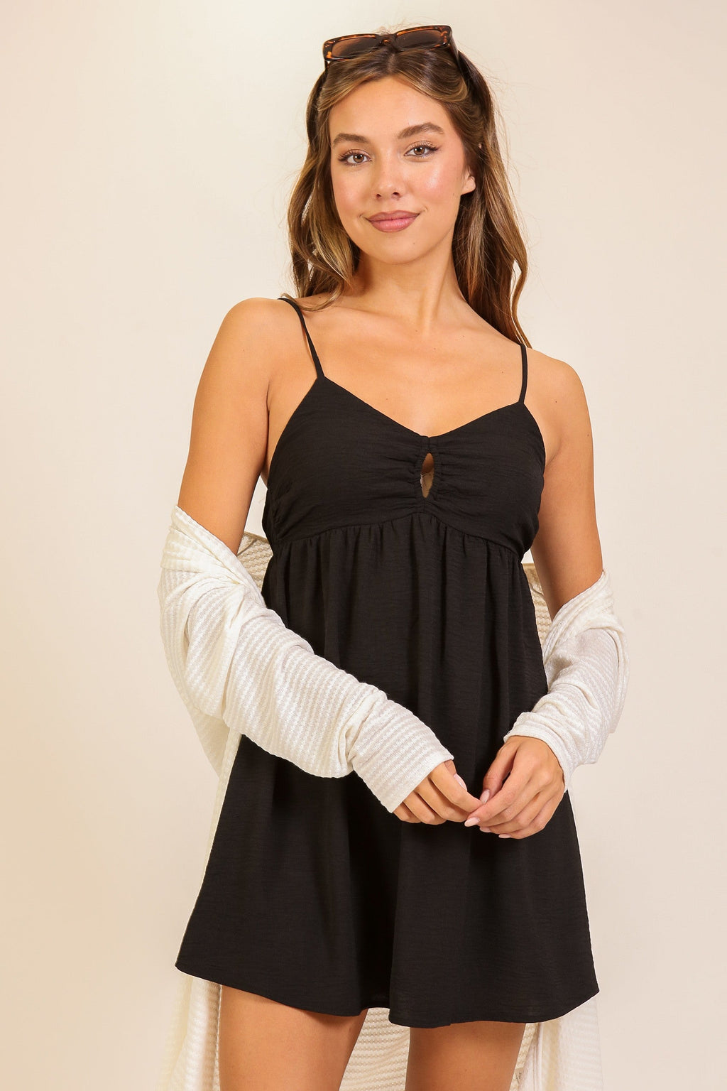 Americana Airflow Babydoll Red Mini Dress