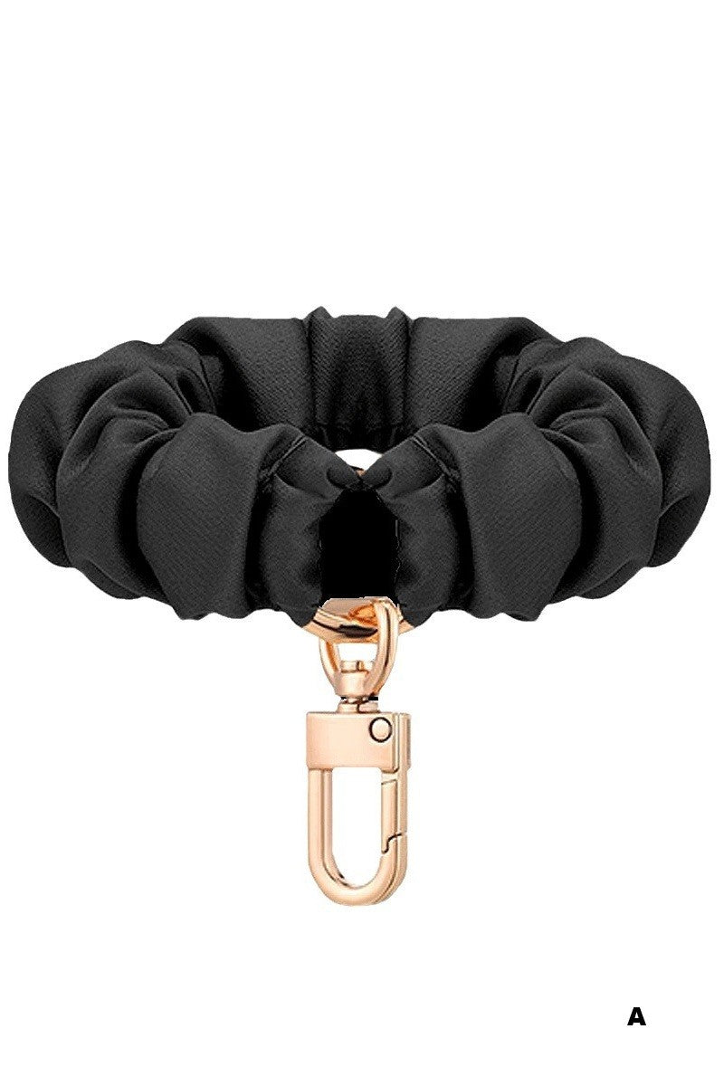 Elastic Scrunchie Keychain Wristlet Pack Of 3