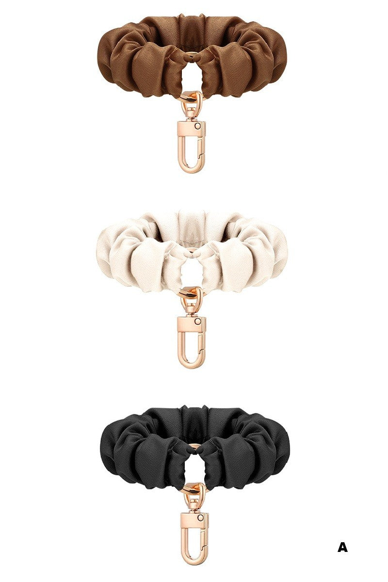 Elastic Scrunchie Keychain Wristlet Pack Of 3