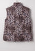 Leopard Quilted Puff Vest Dear lover