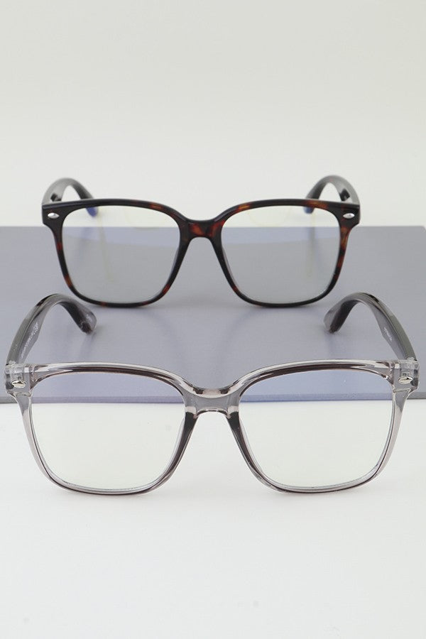 Classic Blue Light Blocker Wayfarer Optical Glasses