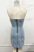 Strapless Stretch Denim Bodycon Dress Timing
