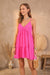 Airflow Tiered Babydoll Pink Dress Timing