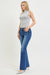 Risen Tummy Control High Rise Straight Jeans - Dark view 8