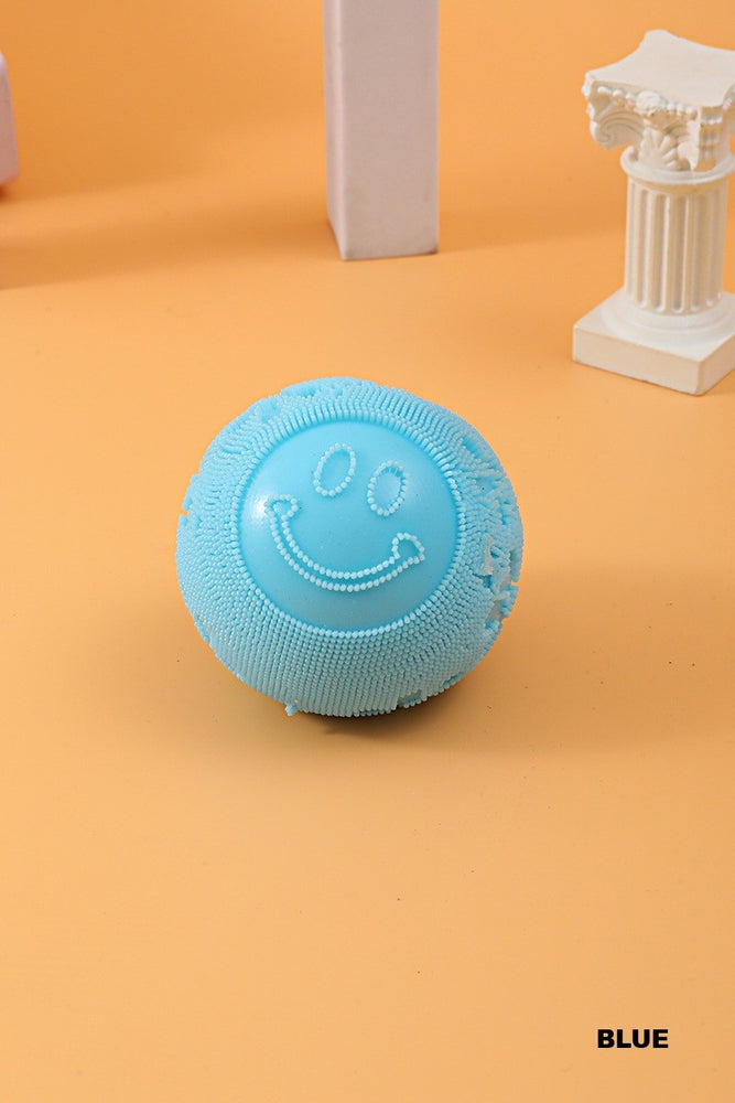 Smiley Fuzz Ball Stress Relief Squishy
