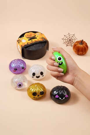 Halloween Glitter Dumpling Squishy Toy