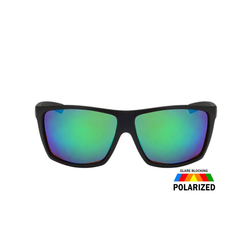 Mens Polarized Color Mirror Sunglasses Wrap Style Fish Activ Shark Eyes, Inc