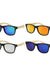 Classic Frame Bamboo Mirror Lens Unisex Mens Womens Sunnies Shark Eyes, Inc