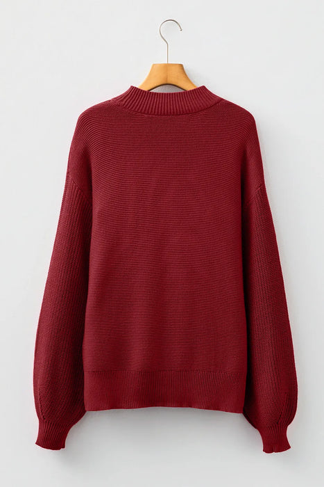 Front Seam Loose Sweater