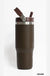 30oz Stainless Steel Flip Straw Tumbler - LECCE