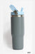 30oz Stainless Steel Flip Straw Tumbler - LECCE