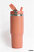 30oz Stainless Steel Flip Straw Tumbler - LECCE