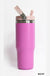 30oz Stainless Steel Flip Straw Tumbler - LECCE