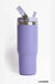 30oz Stainless Steel Flip Straw Tumbler - LECCE