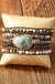 34 Inch 5 Wraps Natural Stone Boho Bracelet - LECCE