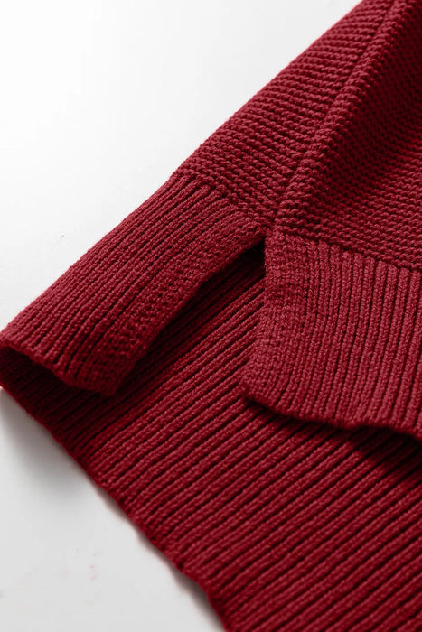 Front Seam Loose Sweater