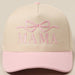 MAMA Ribbon Embroidered Two-Tone Trucker Hat Fashion City