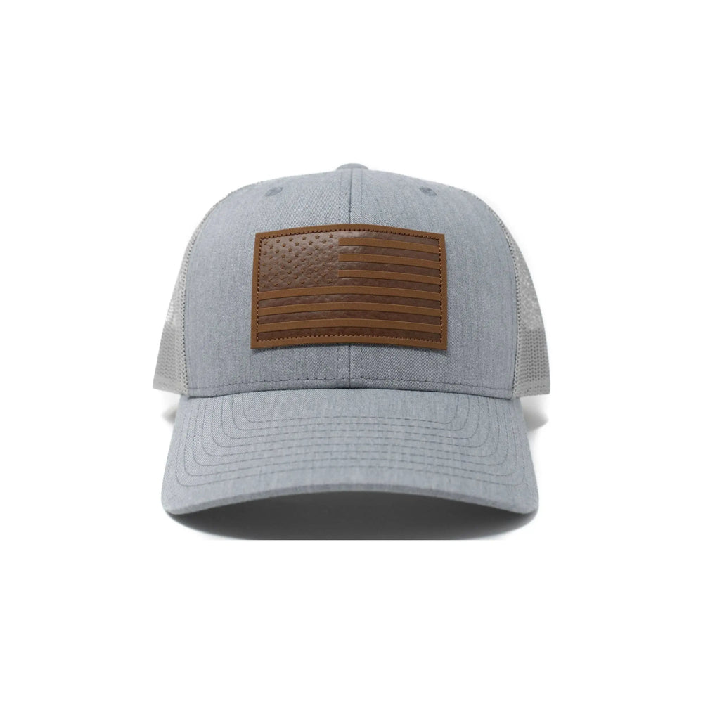 American Flag Hat - Grey 13 Stripes