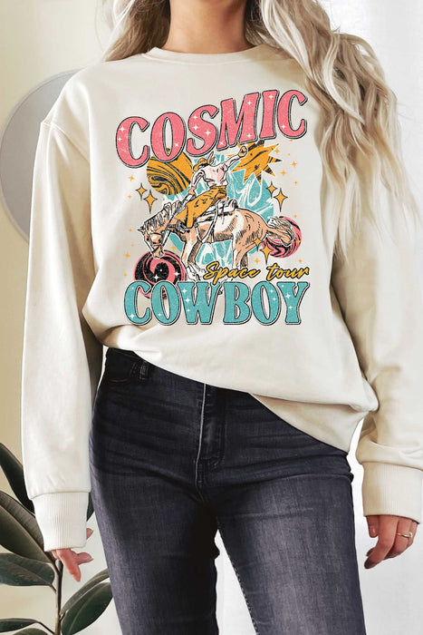 Cosmic Cowboy Graphic Terry Sweatshirts