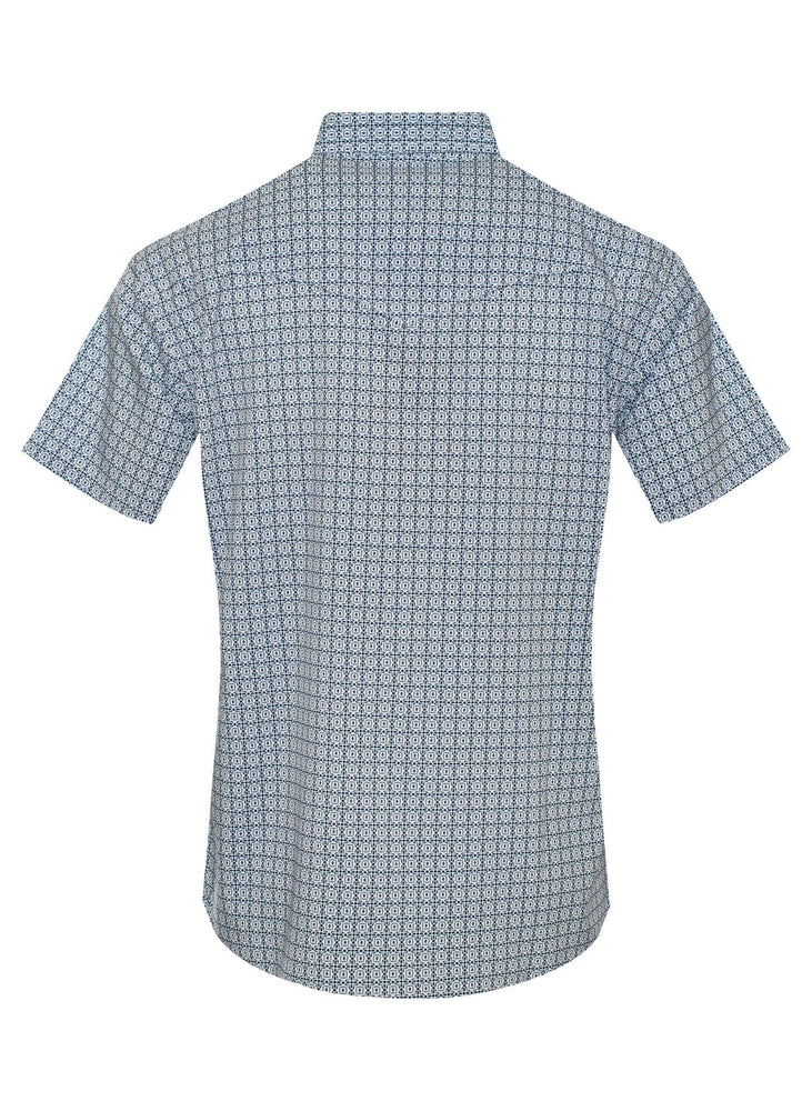 Men's Western Pearl Snap Aztec Print Shirt-MPS110S-1139 Rodeo Clothing