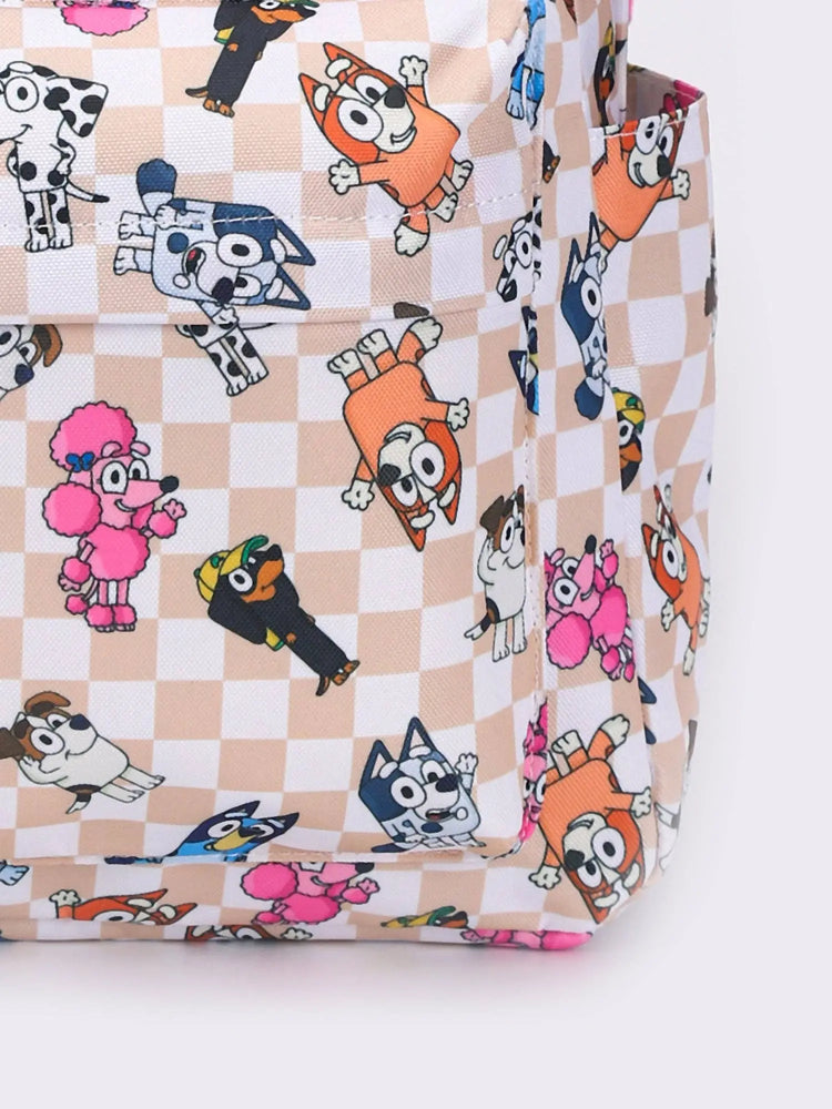Kids Checkered Character Backpack sassy kids palace