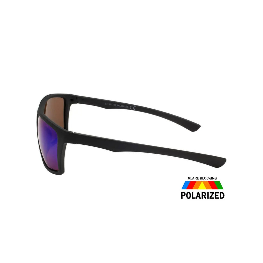 Mens Polarized Color Mirror Sunglasses Wrap Style Fish Activ Shark Eyes, Inc