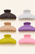 Polka Dot Hair Claw Clips on warm cream background