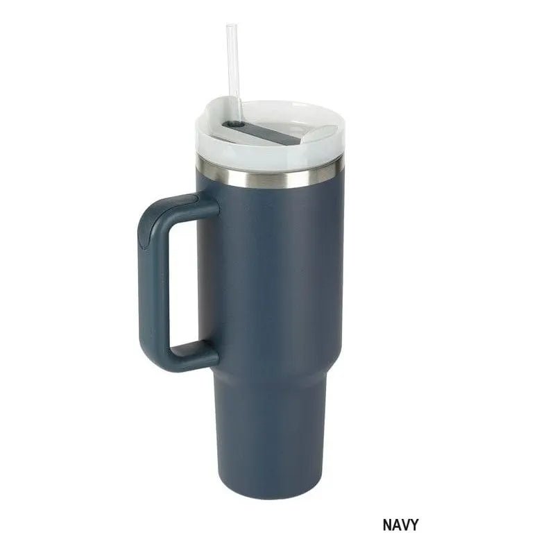 40oz Stainless Steel Tumbler With 2 Straws - LECCE