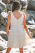 Oatmeal Solid Color Tied Straps Ruffle Tiered Mini Dress Dear lover