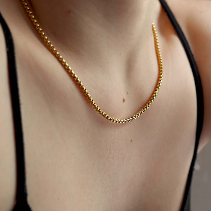 Stainless Steel Rounded Box Chain