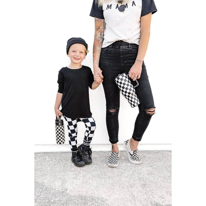 Black Checker 40 Oz Tumbler