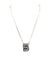 Checkered Bubble Initial Necklace Snowing West