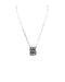 Checkered Bubble Initial Necklace Snowing West