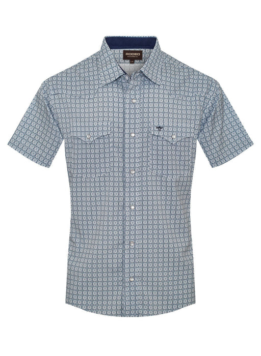 Men's Western Pearl Snap Aztec Print Shirt-MPS110S-1139 Rodeo Clothing