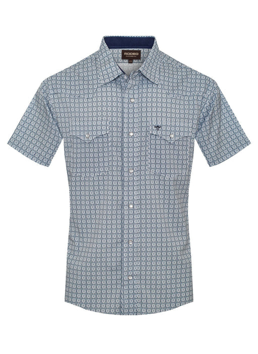 Men's Western Pearl Snap Aztec Print Shirt-MPS110S-1139 Rodeo Clothing