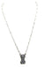 Checkered Bubble Initial Necklace Snowing West