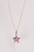 4th Of July Flag Star Necklace - LECCE