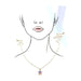 4th Of July Flag Star Necklace - LECCE