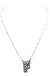 Checkered Bubble Initial Necklace Snowing West