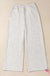 Light Grey Cross-Waist Wide Leg Lounge Pants Dear lover