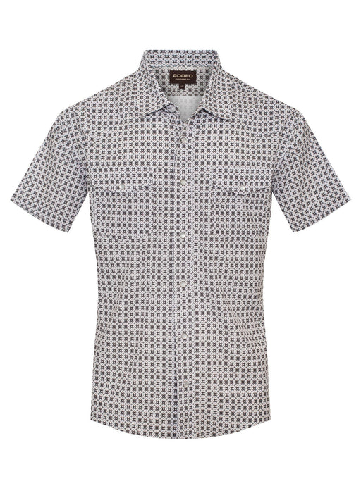 Men’s UPF 50+ Sun Protection Short Sleeve Western Shirt-RT101S-1103 Rodeo Clothing