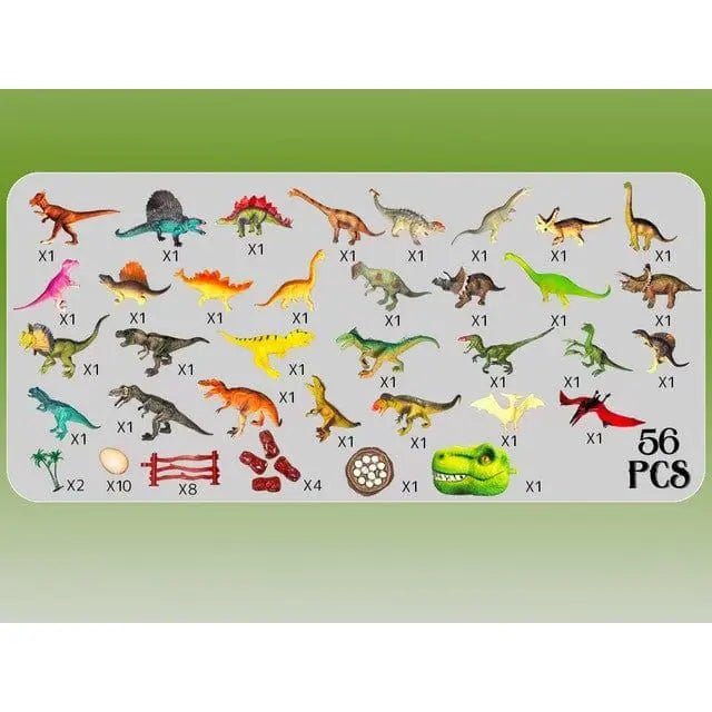 56 Piece Large Dino Playset - LECCE
