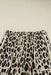 Leopard Wide Leg Cropped Pants Dear lover