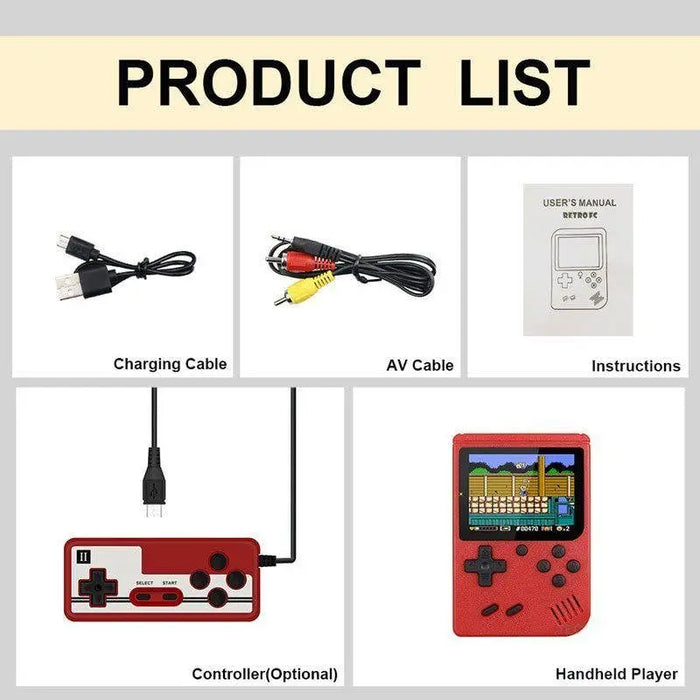 Retro Handheld Games Console with 400 Classic Games BARSUPPLY