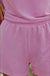 Phalaenopsis Ribbed Textured Knit Loose Fit Tee and Shorts Set Dear lover