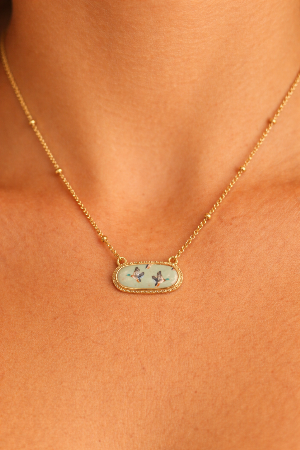 Green Duck Necklace