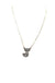 Checkered Bubble Initial Necklace Snowing West