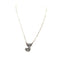 Checkered Bubble Initial Necklace Snowing West